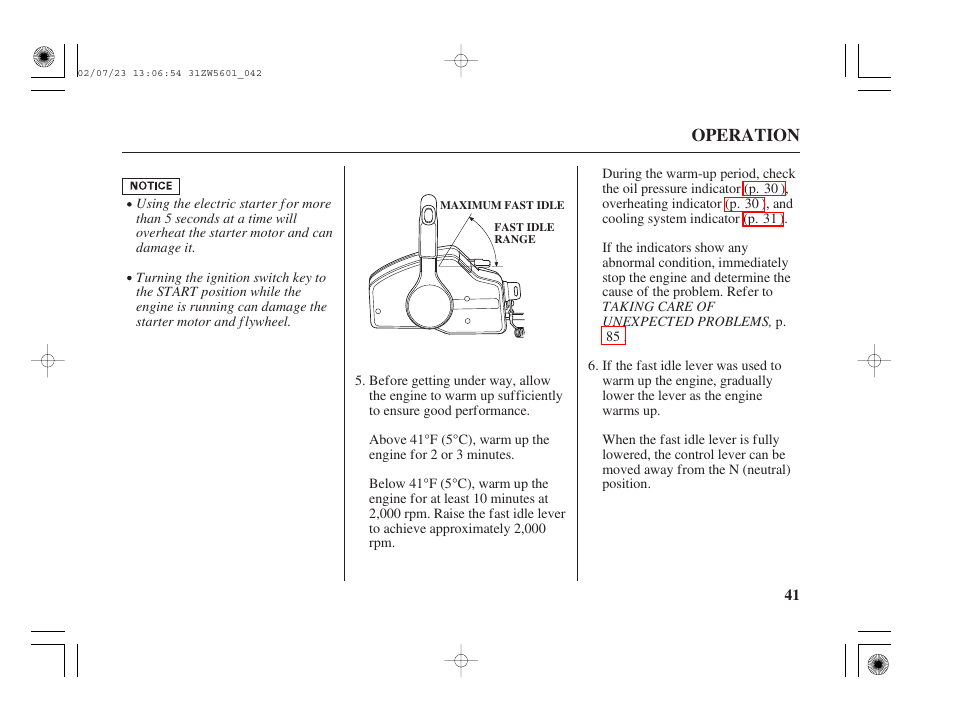 HONDA Outboard Motor BF130A User Manual | Page 43 / 116