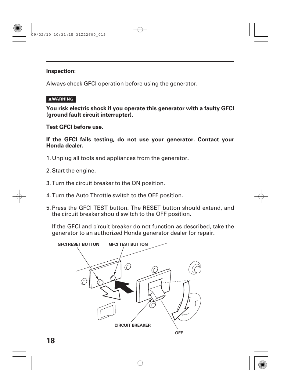 HONDA EB6500X User Manual | Page 20 / 75