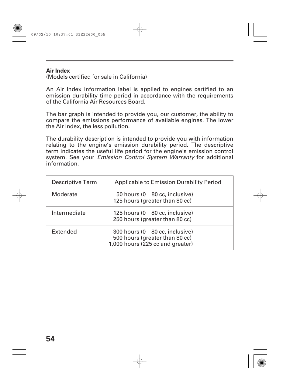 Air index | HONDA EB6500X User Manual | Page 56 / 75