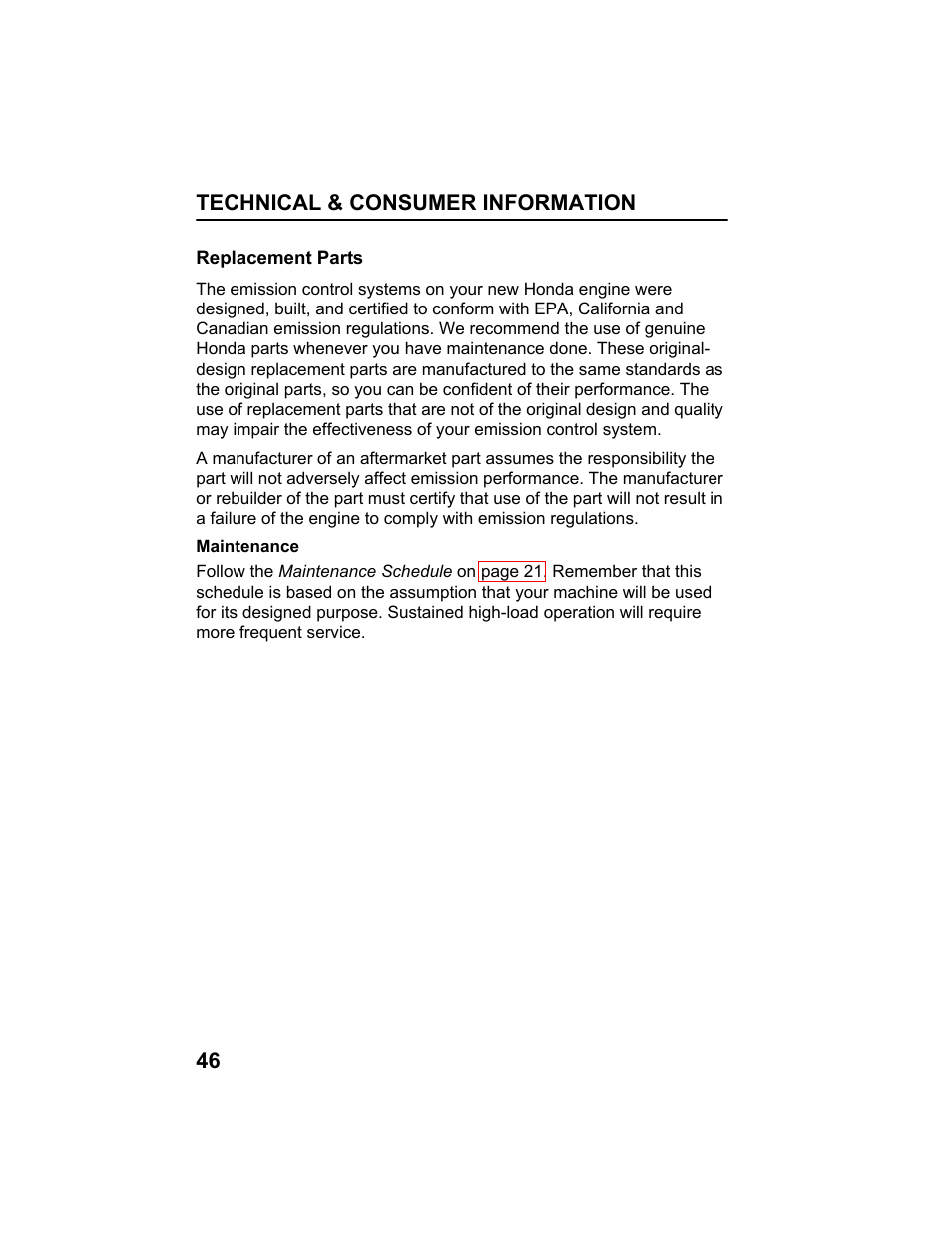 HONDA HS520AS User Manual | Page 48 / 62