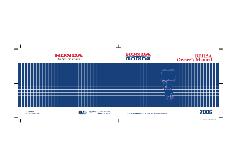 HONDA Outboard Motor BF115A User Manual | Page 130 / 130