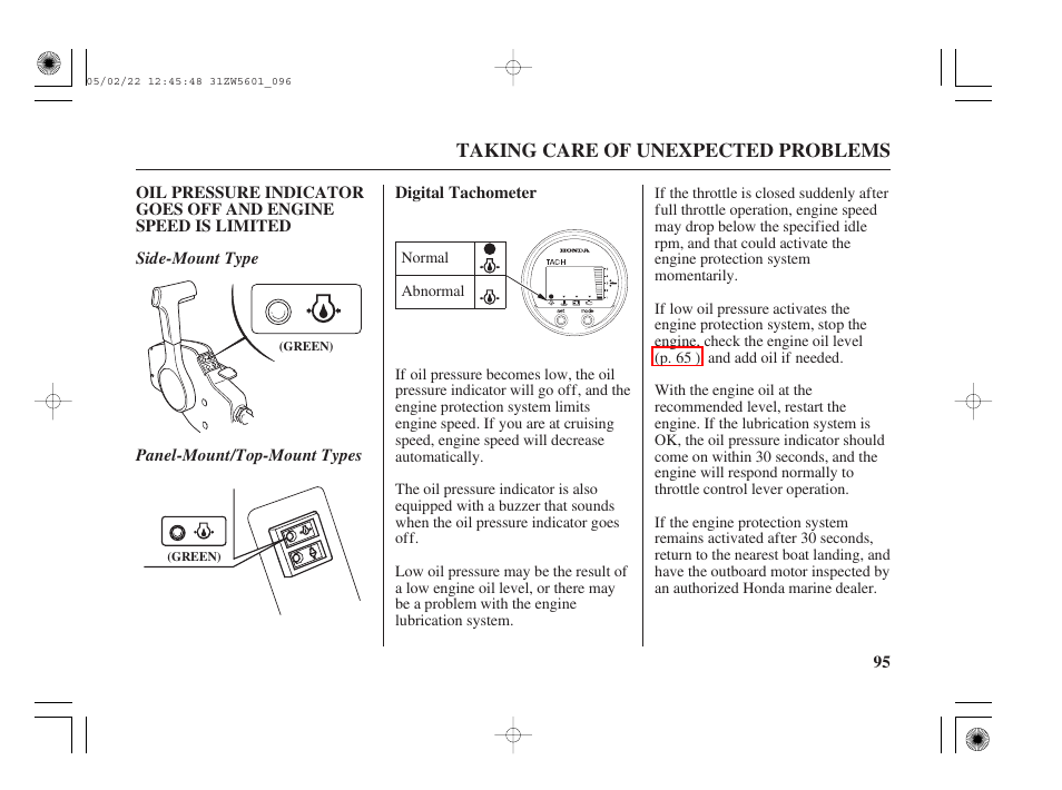 HONDA Outboard Motor BF115A User Manual | Page 97 / 130