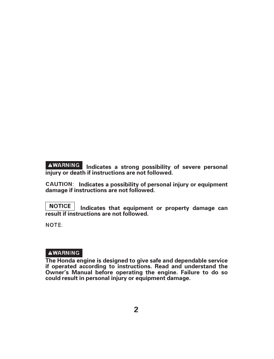 HONDA GX25 User Manual | Page 2 / 33