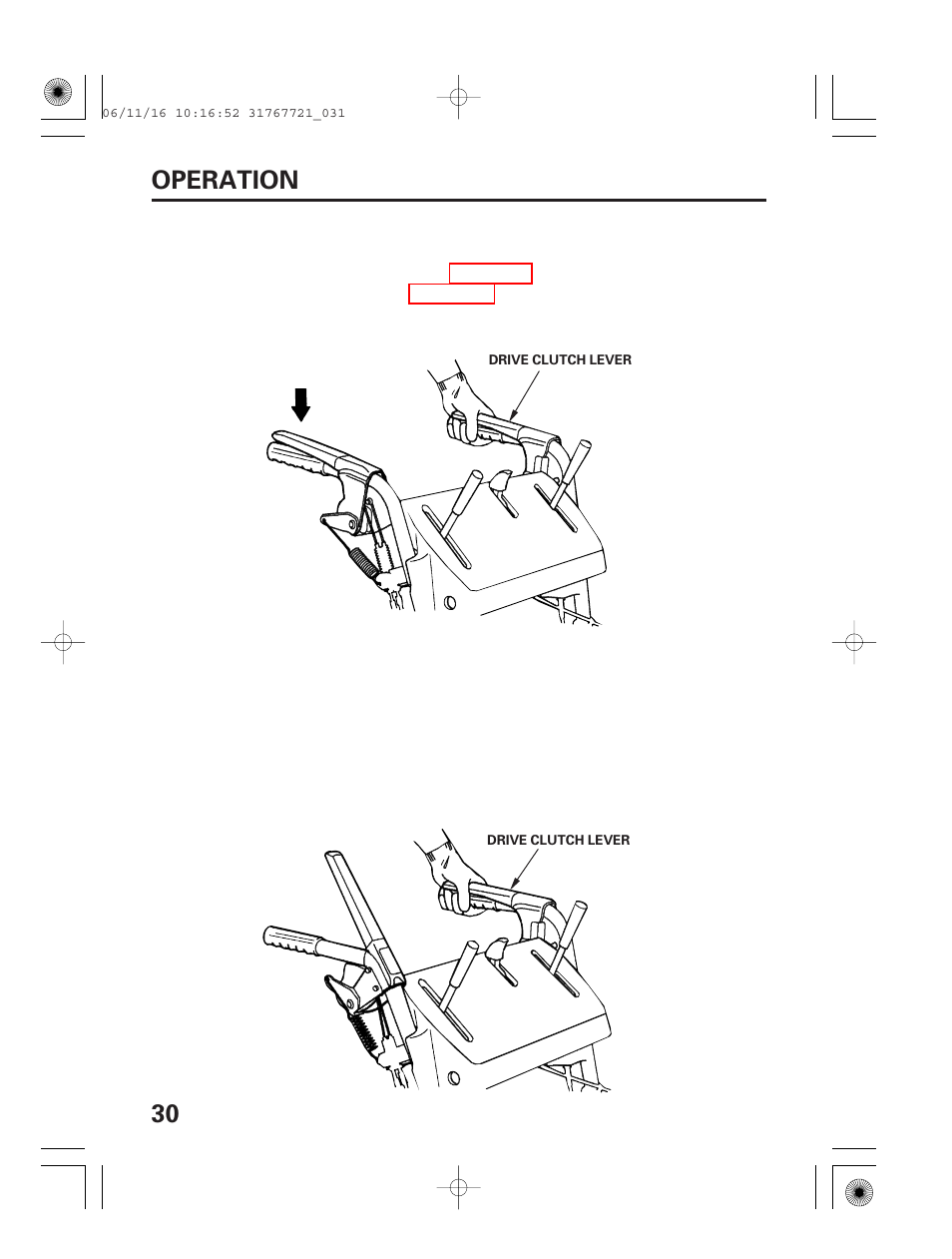 30 operation | HONDA SNOWBLOWER HS724 User Manual | Page 32 / 80