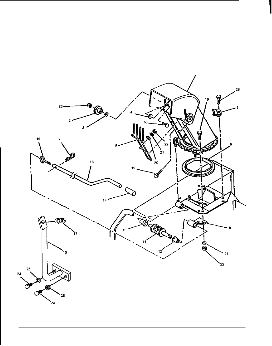 Discharge chute & crank rod, Discharge chute, Crank rod | HONDA SB 2040 User Manual | Page 41 / 48