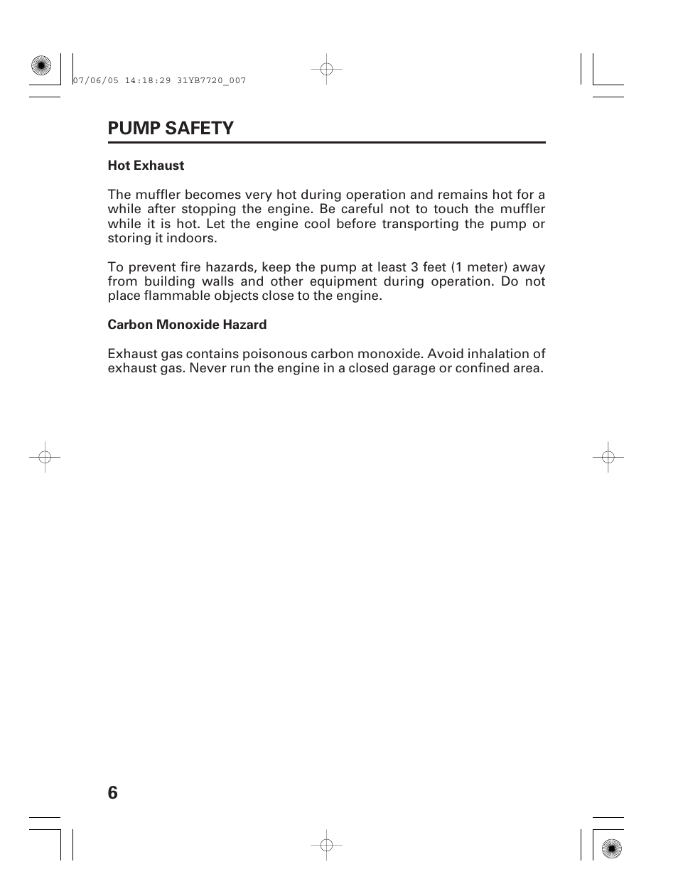 6pump safety | HONDA WH15X User Manual | Page 8 / 64