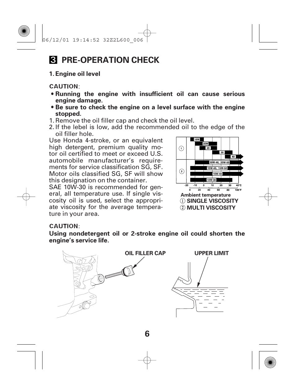 6pre-operation check | HONDA GC135E GC160E User Manual | Page 6 / 32