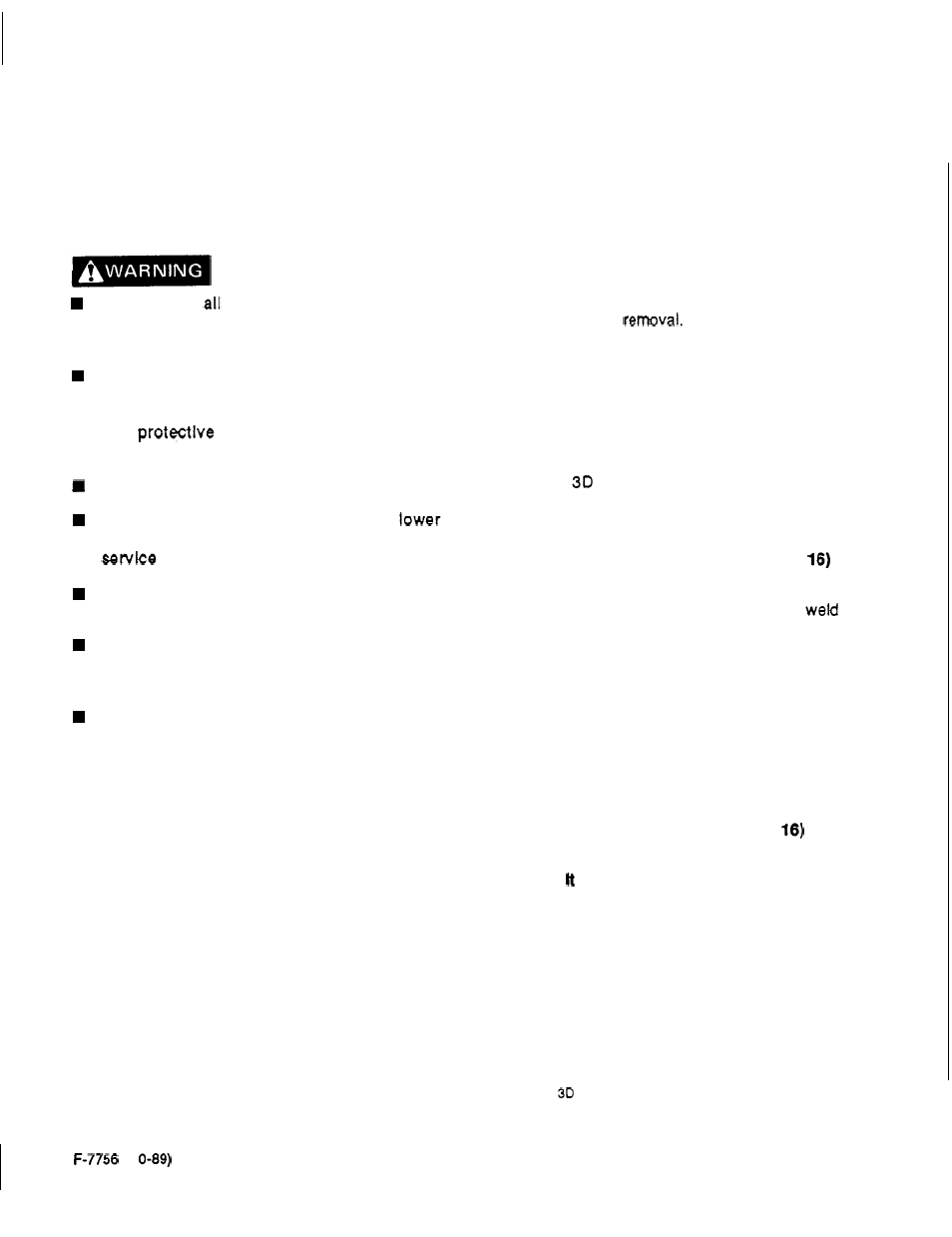 Dealer maintenance | HONDA RM752A User Manual | Page 23 / 40