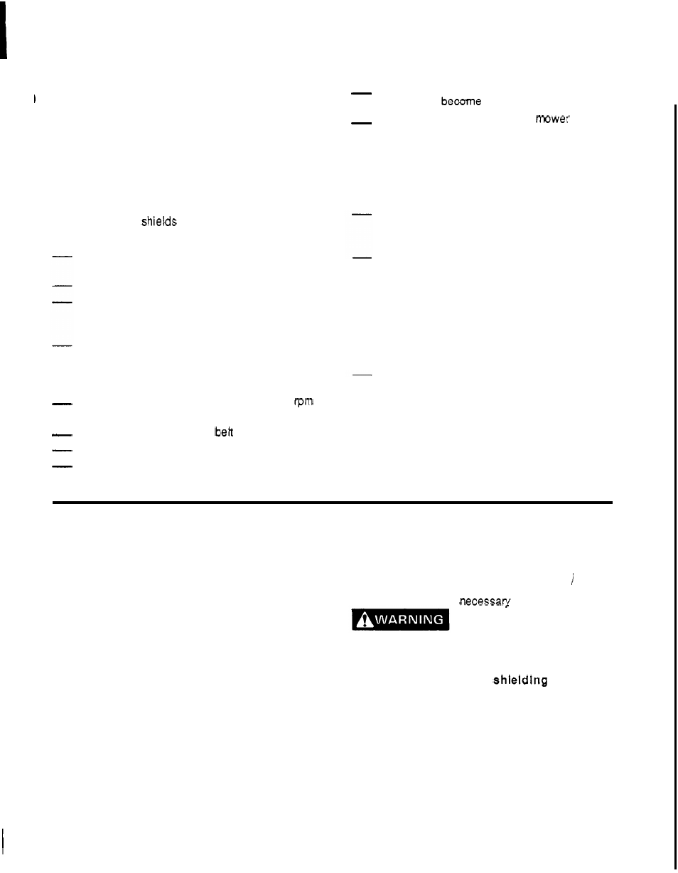 Check lists, General information, Lists | Check | HONDA RM752A User Manual | Page 5 / 40