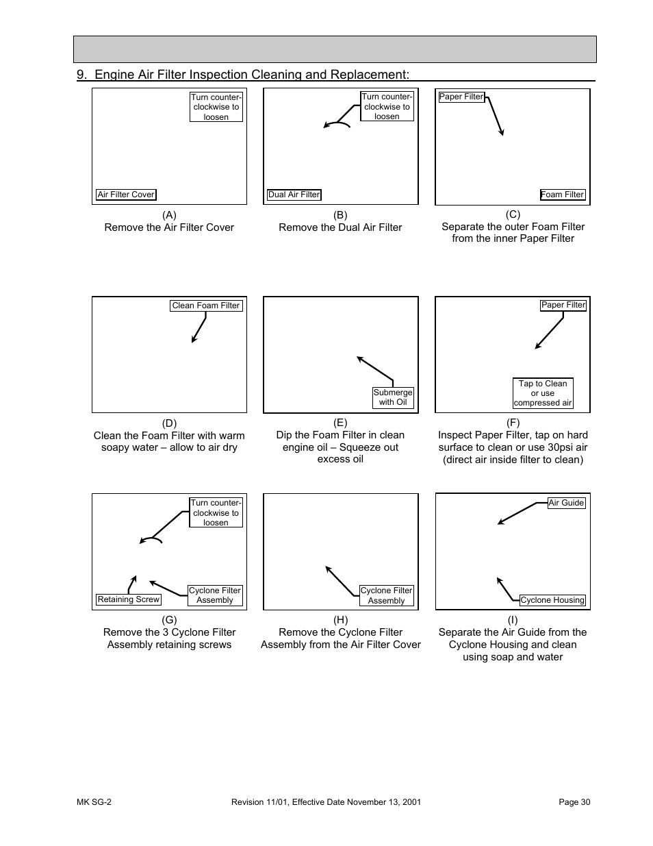 Maintenance and troubleshooting | HONDA MK SG-2 User Manual | Page 30 / 53