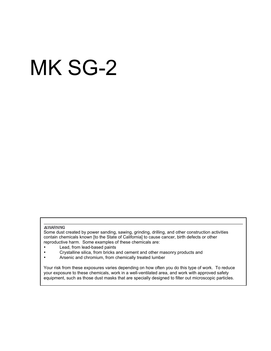 Mk sg-2 | HONDA MK SG-2 User Manual | Page 53 / 53