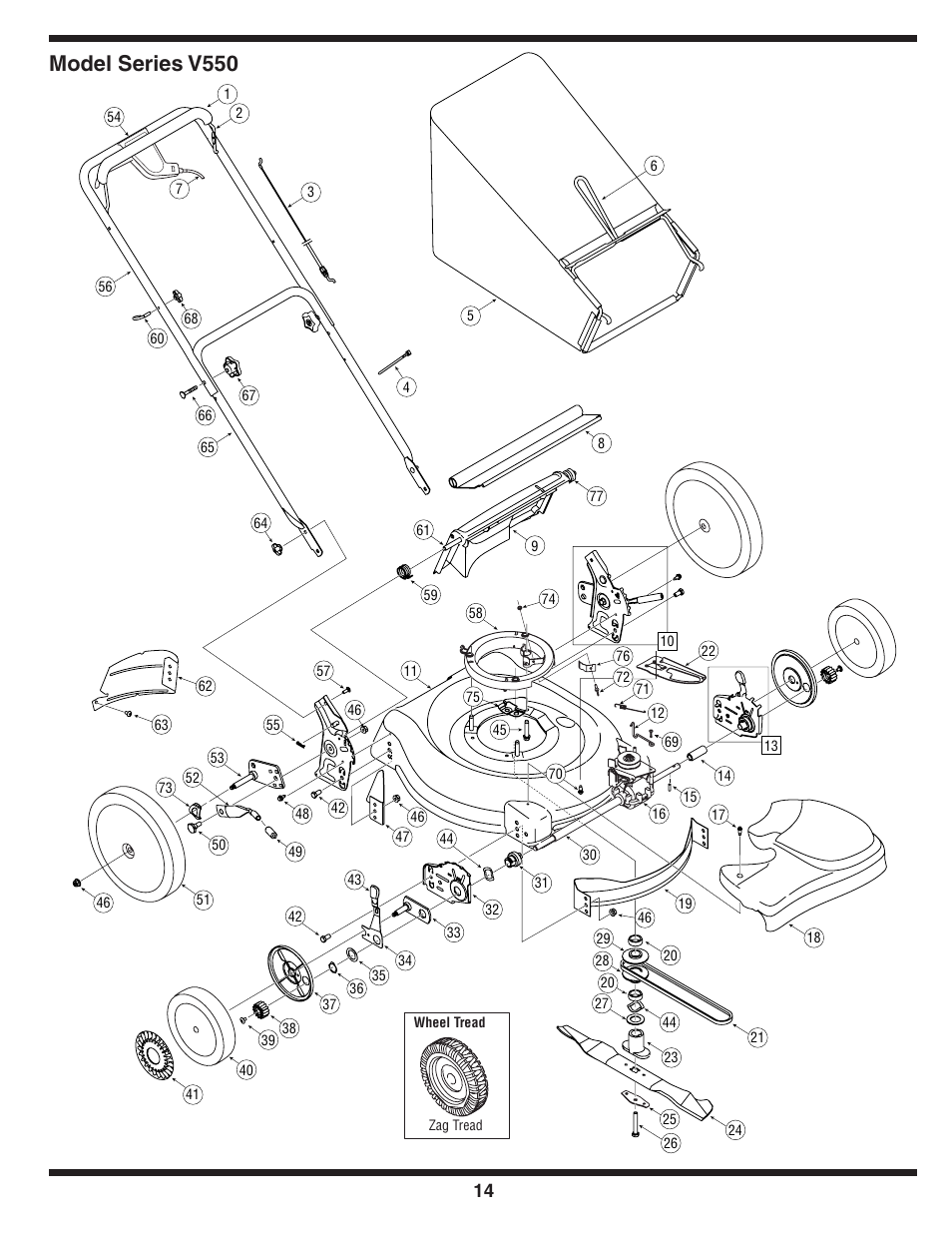Model series v550 | HONDA V550 User Manual | Page 14 / 16