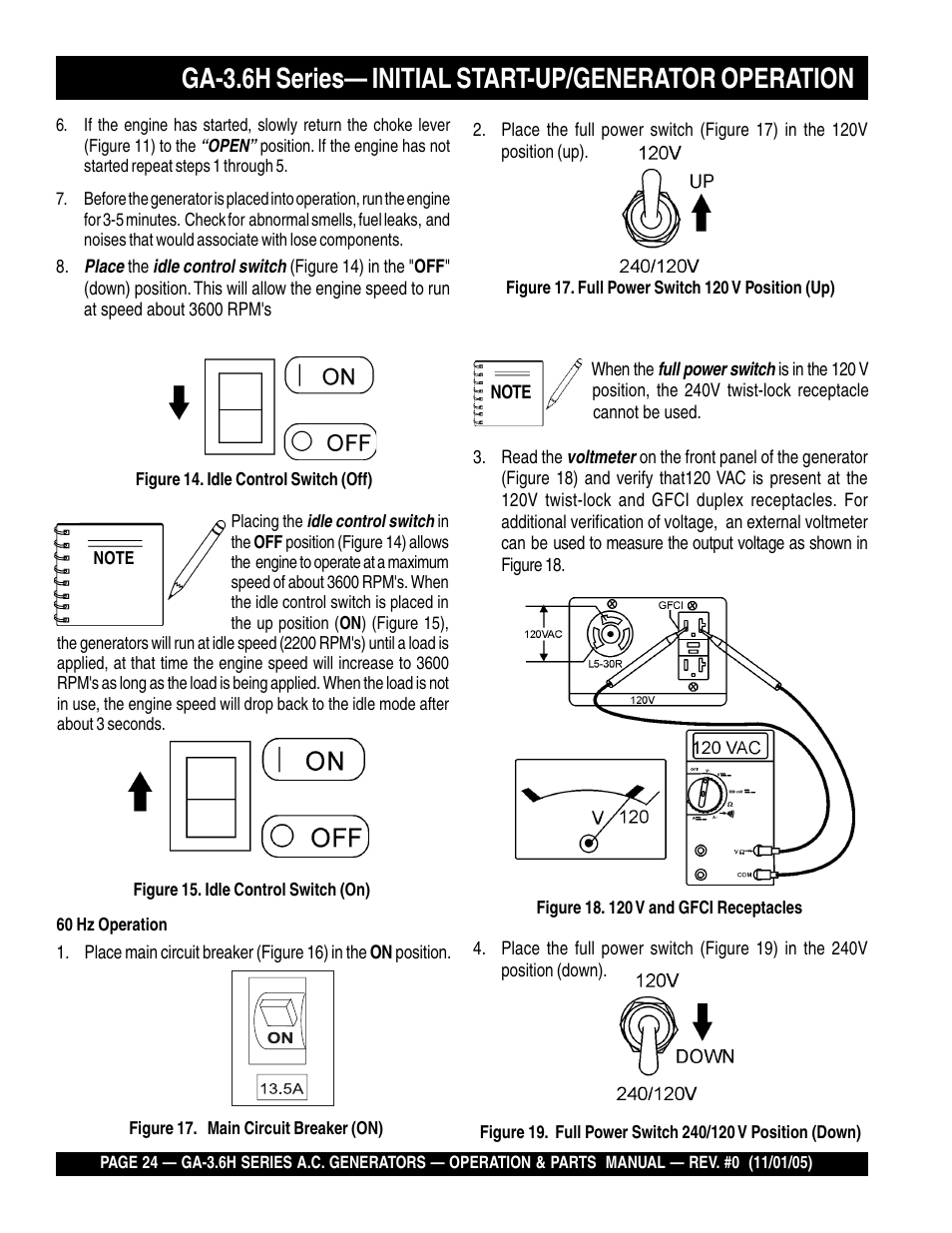 Multiquip GA3.6H Series User Manual | Page 24 / 86