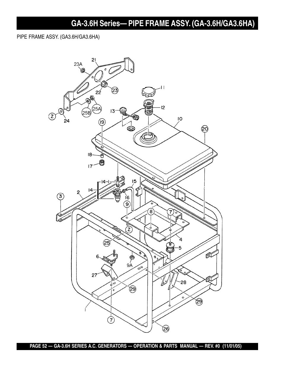 Multiquip GA3.6H Series User Manual | Page 52 / 86