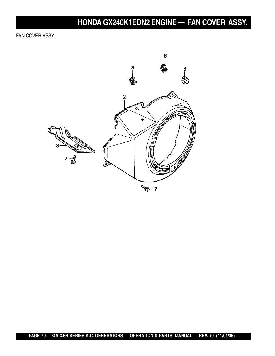 Multiquip GA3.6H Series User Manual | Page 70 / 86