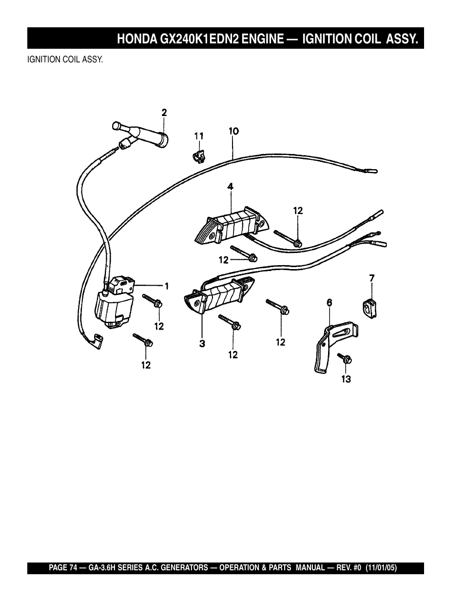 Multiquip GA3.6H Series User Manual | Page 74 / 86