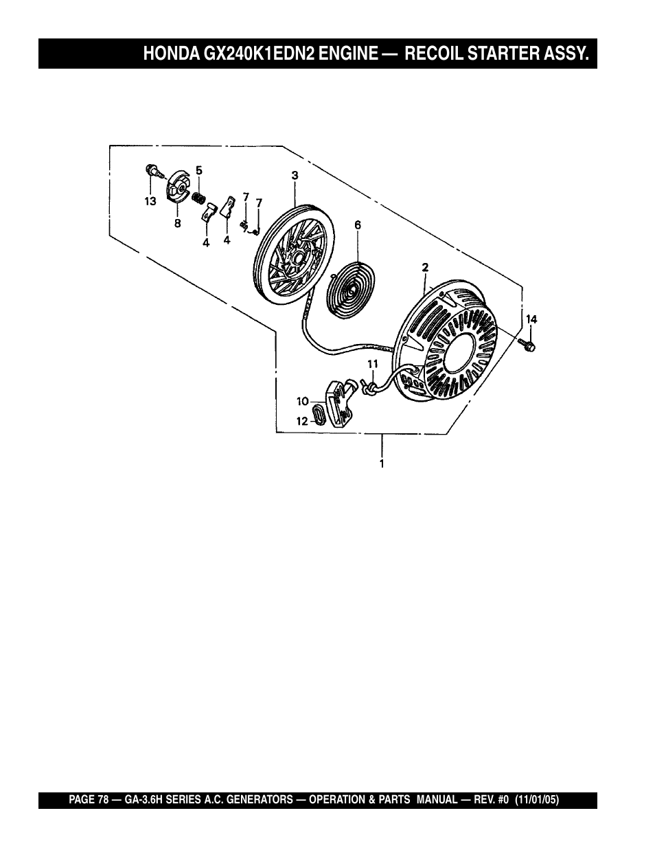 Multiquip GA3.6H Series User Manual | Page 78 / 86