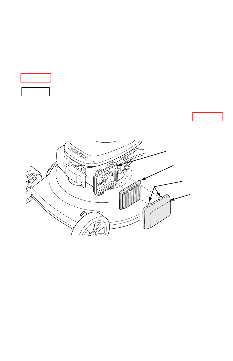 Air cleaner service, Servicing your mower 31 | HONDA HRR216VXA User Manual | Page 33 / 68