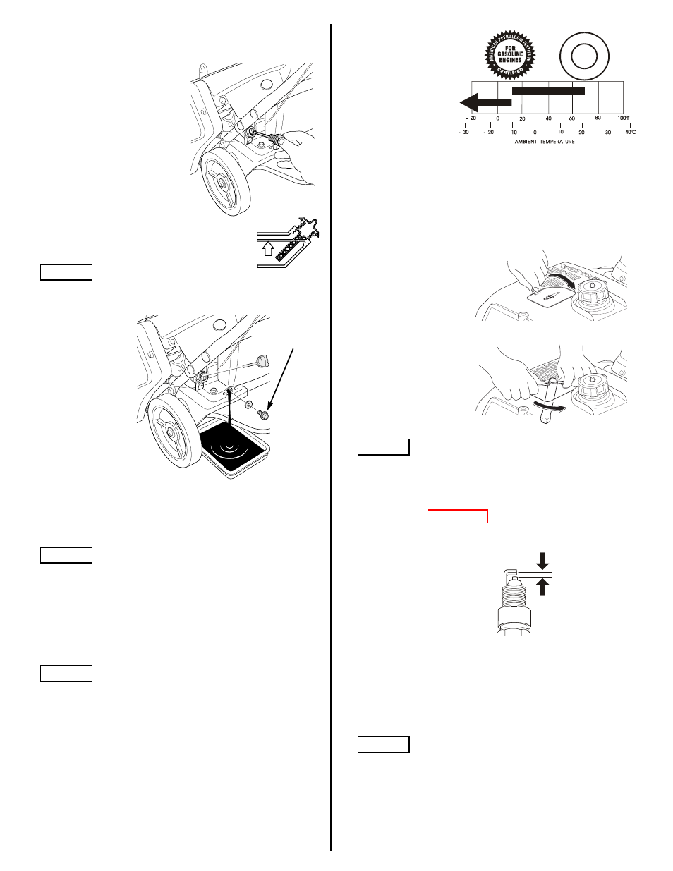 Engine maintenance, Engine oil, Spark plug service | HONDA HS520A User Manual | Page 10 / 24