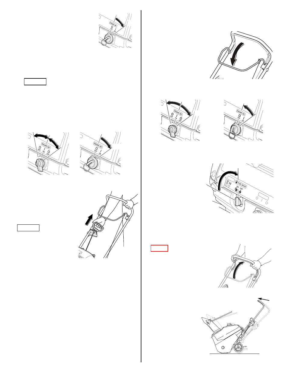 Stopping the engine, Clearing snow | HONDA HS520A User Manual | Page 8 / 24
