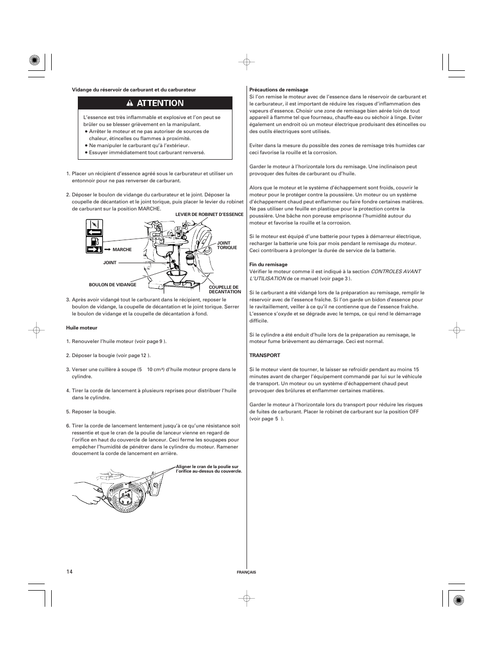 HONDA GX270 User Manual | Page 34 / 60
