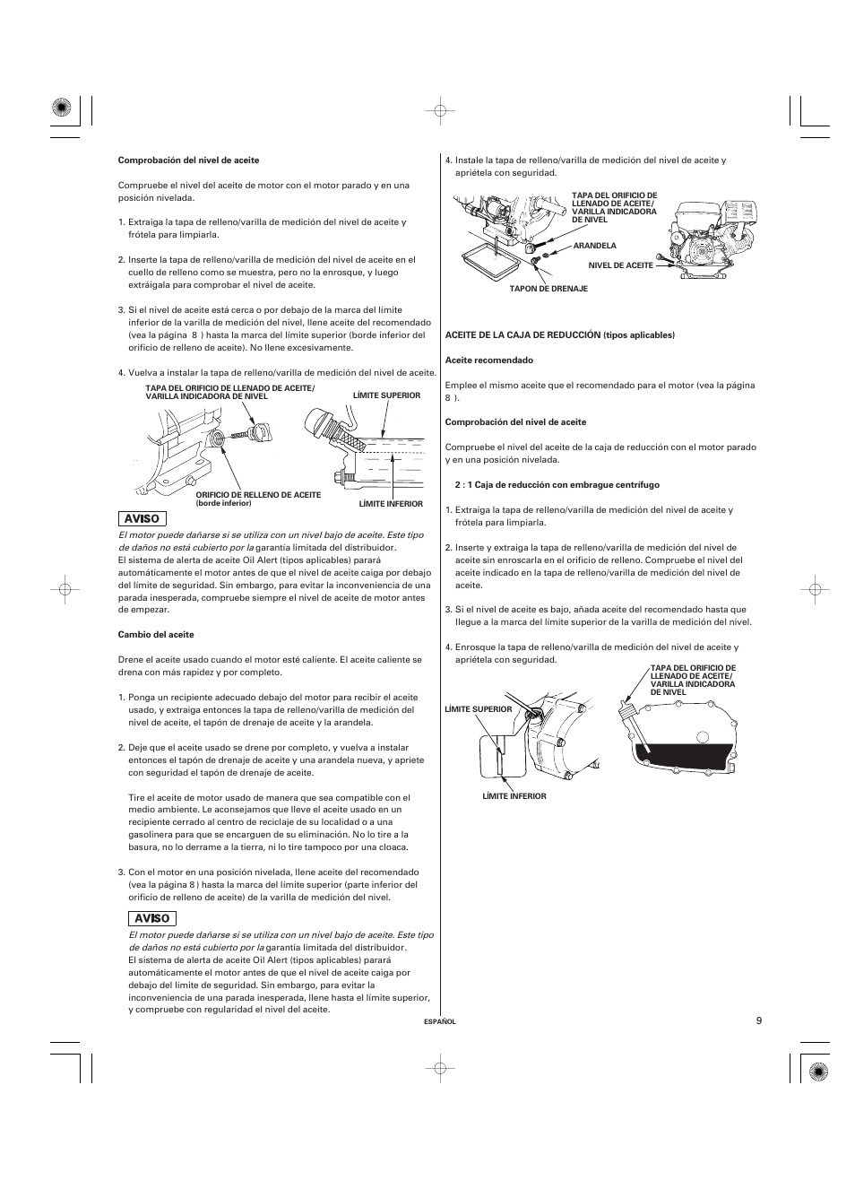 HONDA GX270 User Manual | Page 49 / 60