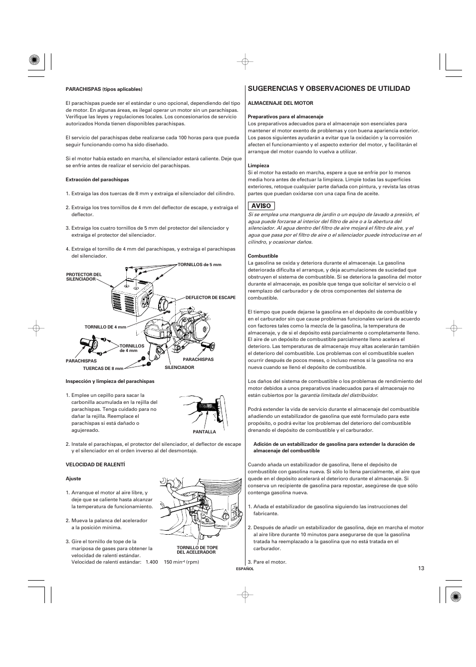 HONDA GX270 User Manual | Page 53 / 60