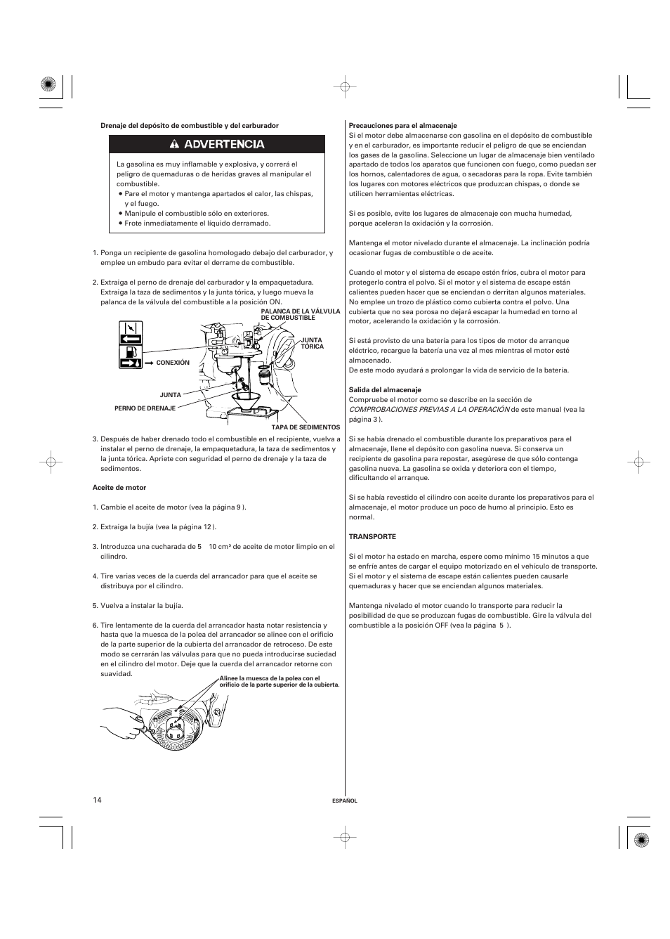 HONDA GX270 User Manual | Page 54 / 60