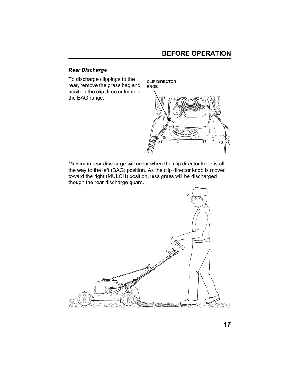 Before operation 17 | HONDA HRX217HXA User Manual | Page 19 / 86