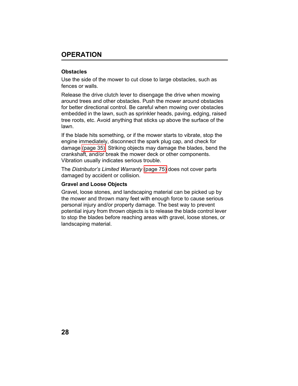 HONDA HRX217HXA User Manual | Page 30 / 86