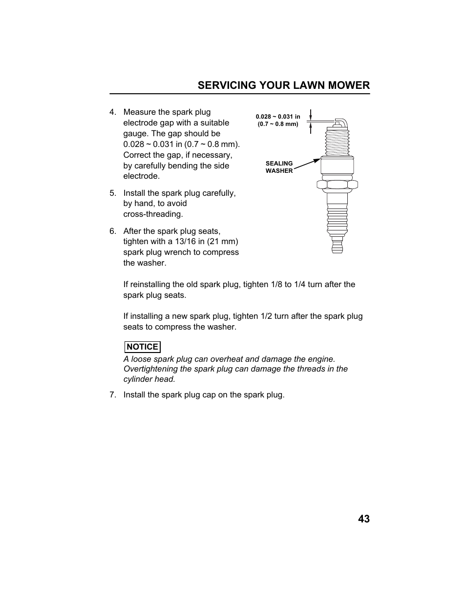 Servicing your lawn mower 43 | HONDA HRX217HXA User Manual | Page 45 / 86