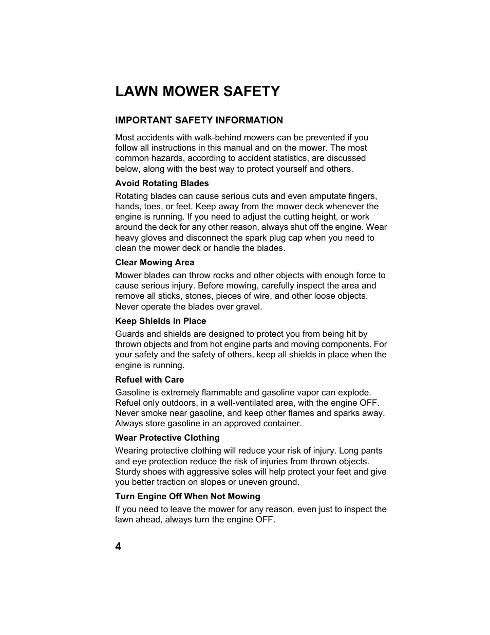 Lawn mower safety, Important safety information | HONDA HRX217HXA User Manual | Page 6 / 86