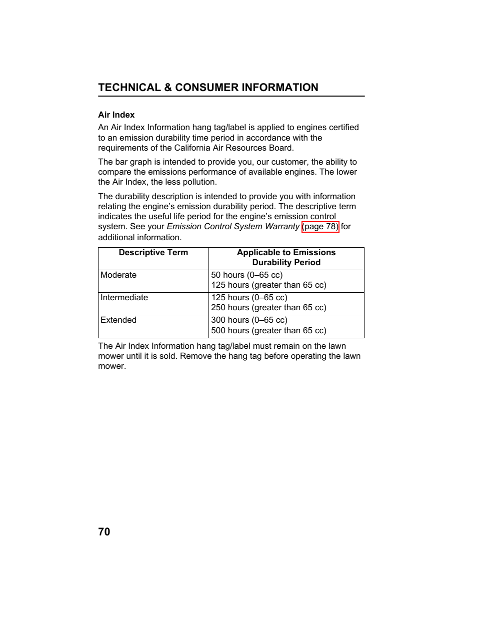 HONDA HRX217HXA User Manual | Page 72 / 86