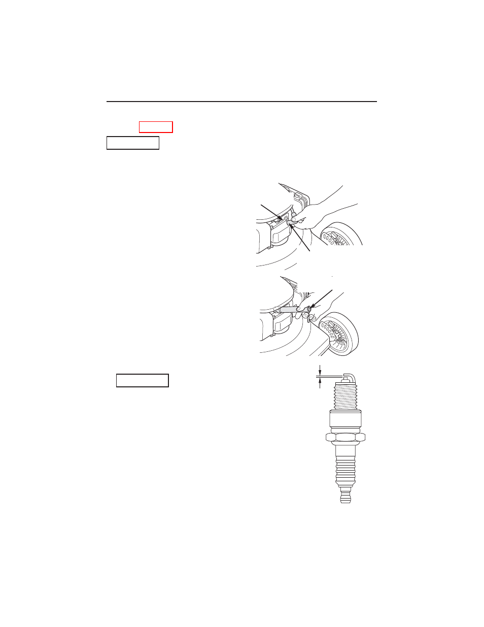 Spark plug service, Maintenance 36 | HONDA HRR216S3DA User Manual | Page 38 / 66