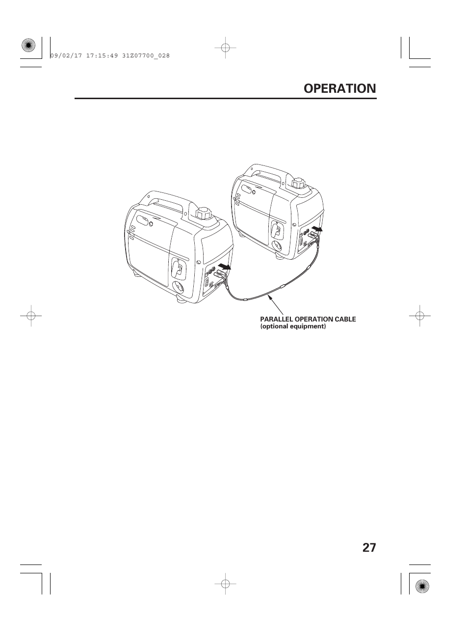 27 operation | HONDA GENERATOR EU2000i User Manual | Page 29 / 92