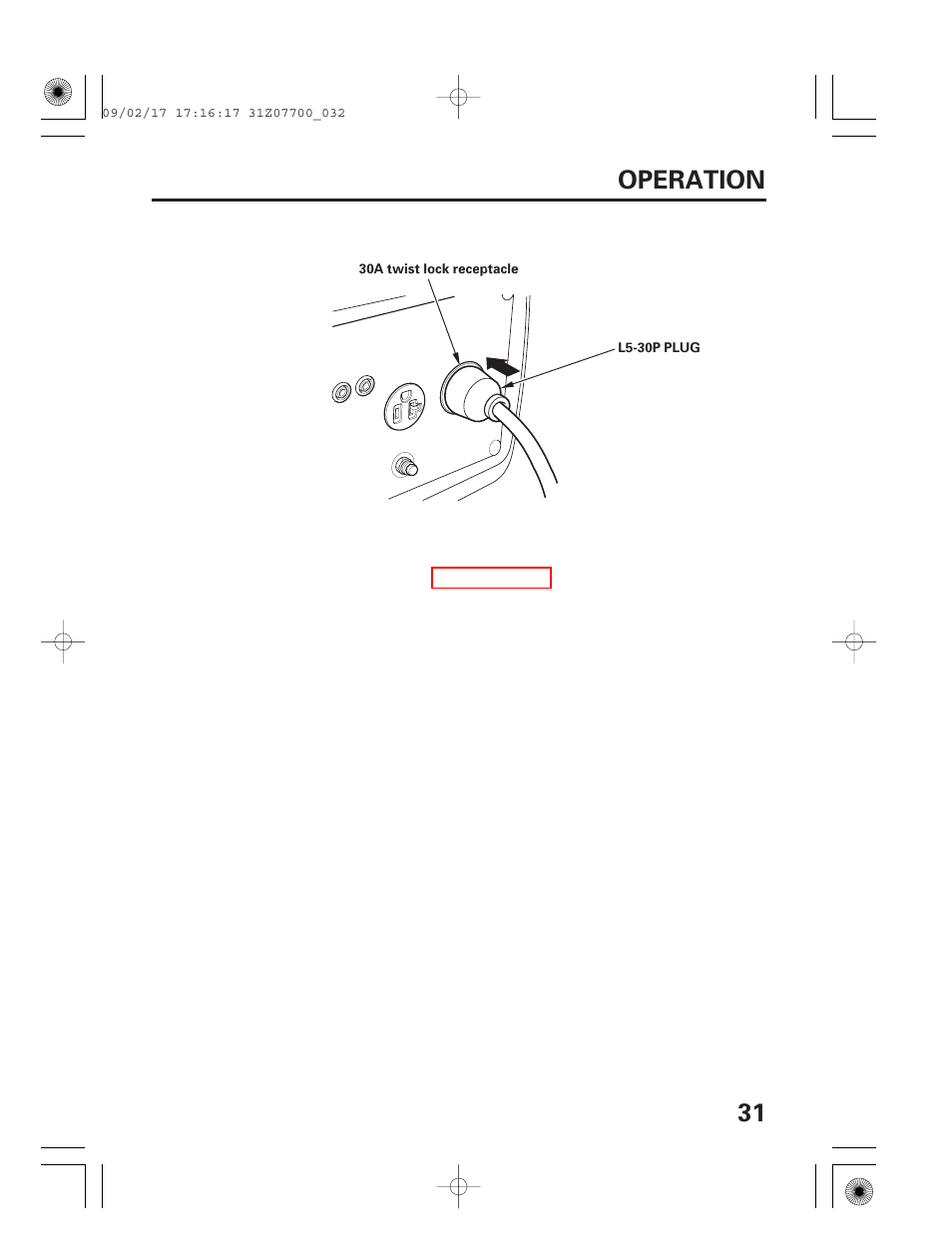 31 operation | HONDA GENERATOR EU2000i User Manual | Page 33 / 92