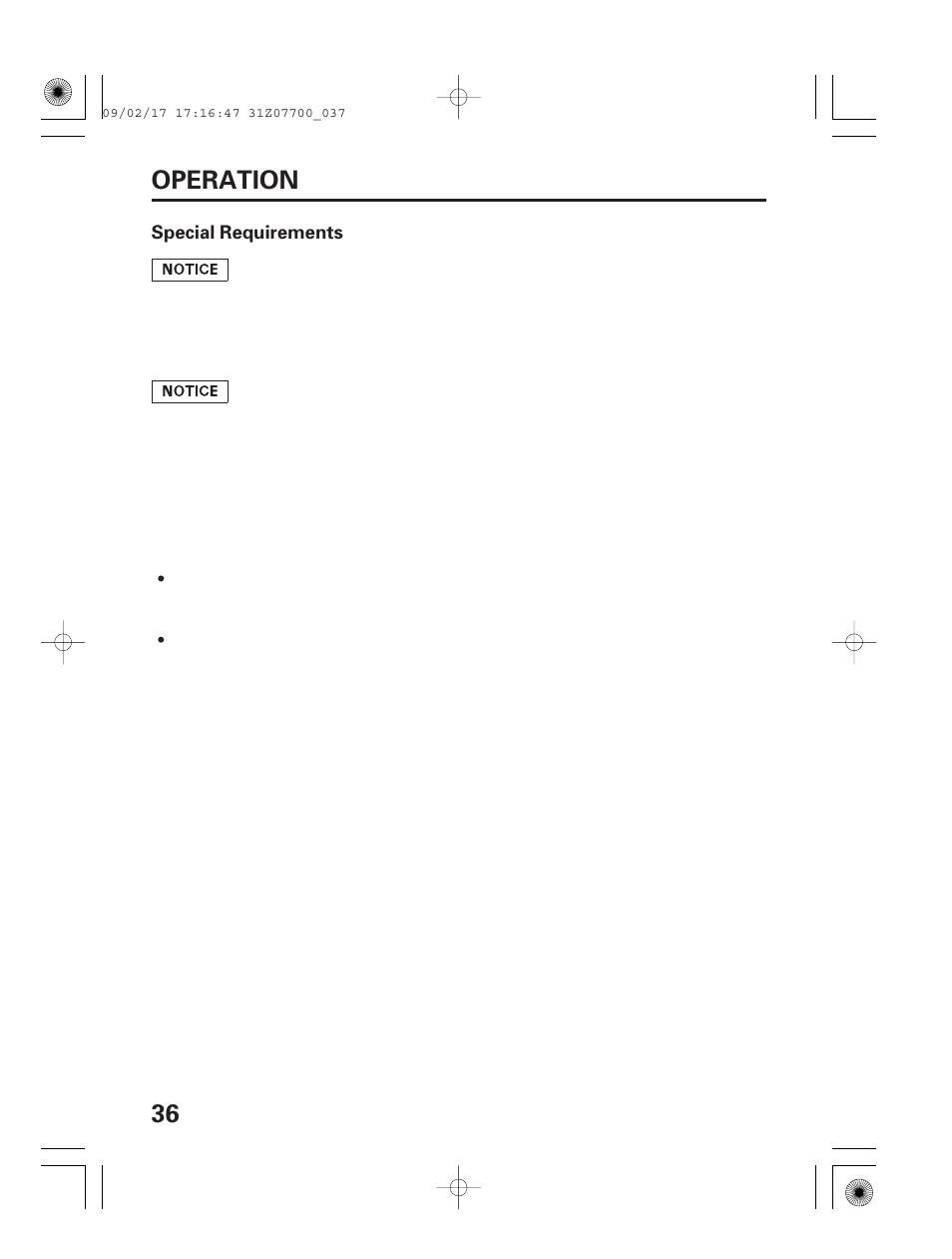 Special requirements, 36 operation | HONDA GENERATOR EU2000i User Manual | Page 38 / 92