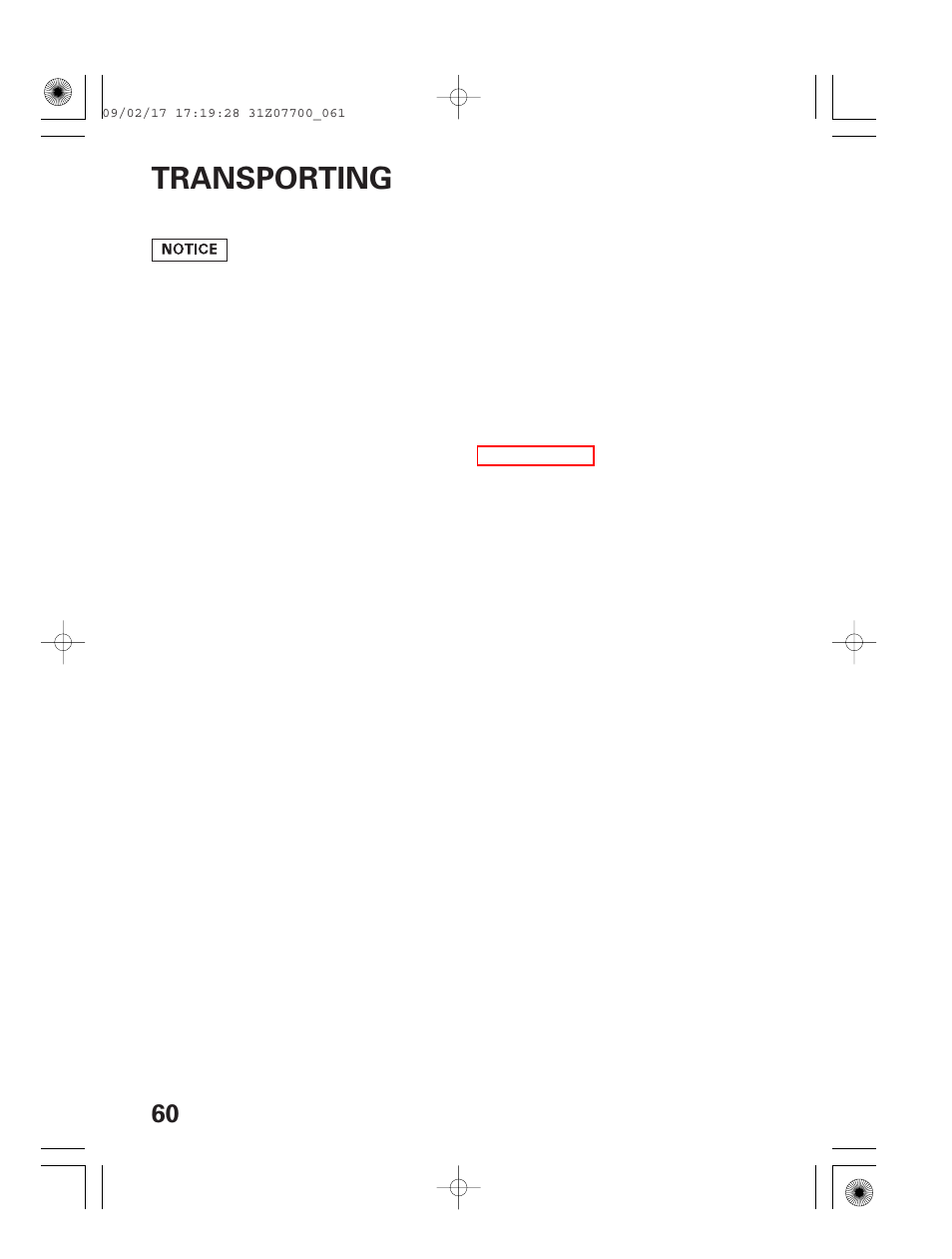 Transporting | HONDA GENERATOR EU2000i User Manual | Page 62 / 92