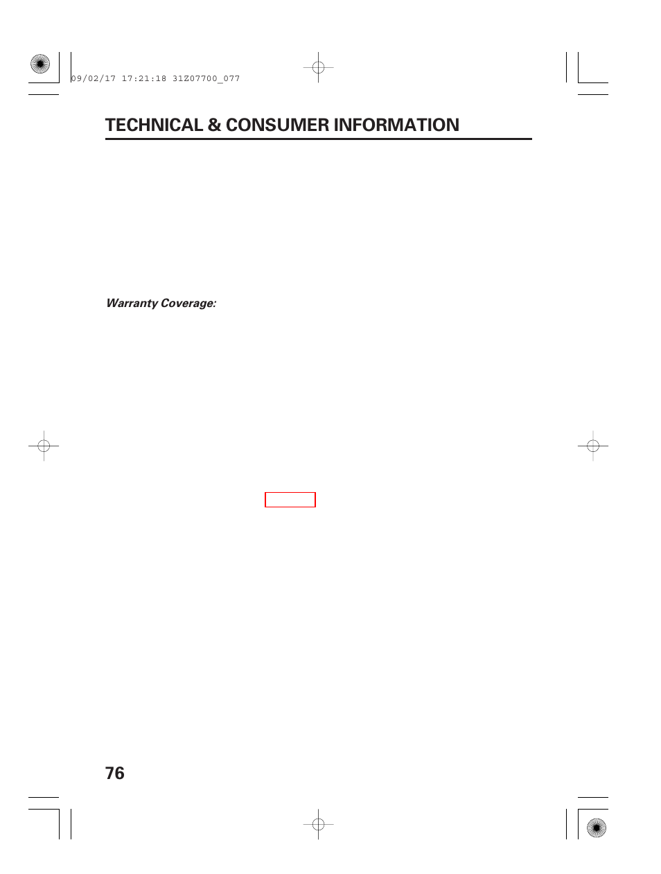 76 technical & consumer information | HONDA GENERATOR EU2000i User Manual | Page 78 / 92