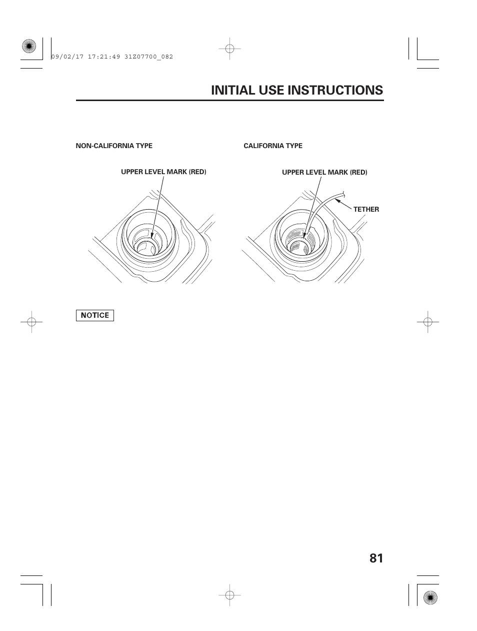 81 initial use instructions | HONDA GENERATOR EU2000i User Manual | Page 83 / 92