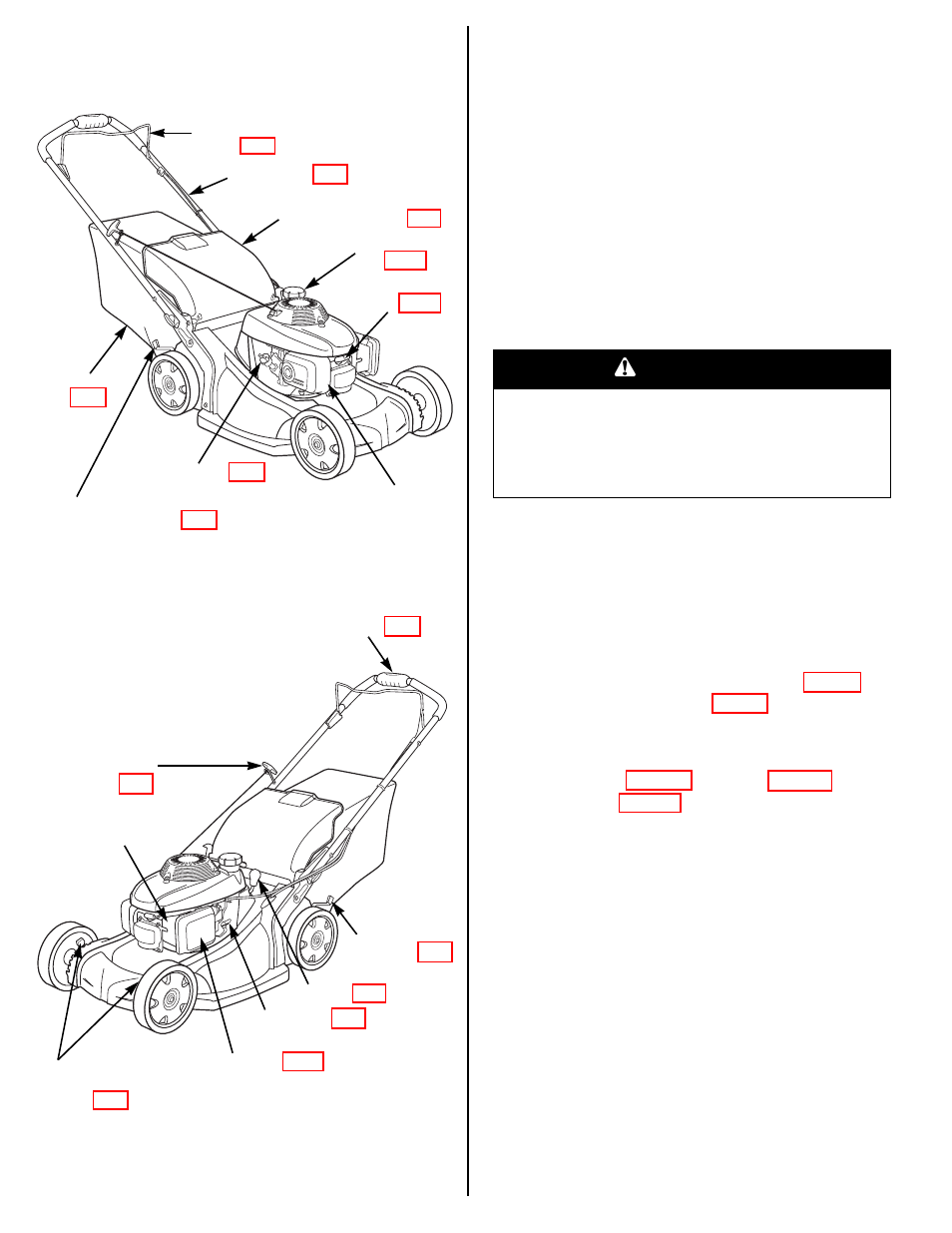 Control locations, Before operation, Is your lawn mower ready to go | Check your mowing area, Control locations before operation, Warning | HONDA HRX217VKAA User Manual | Page 4 / 23