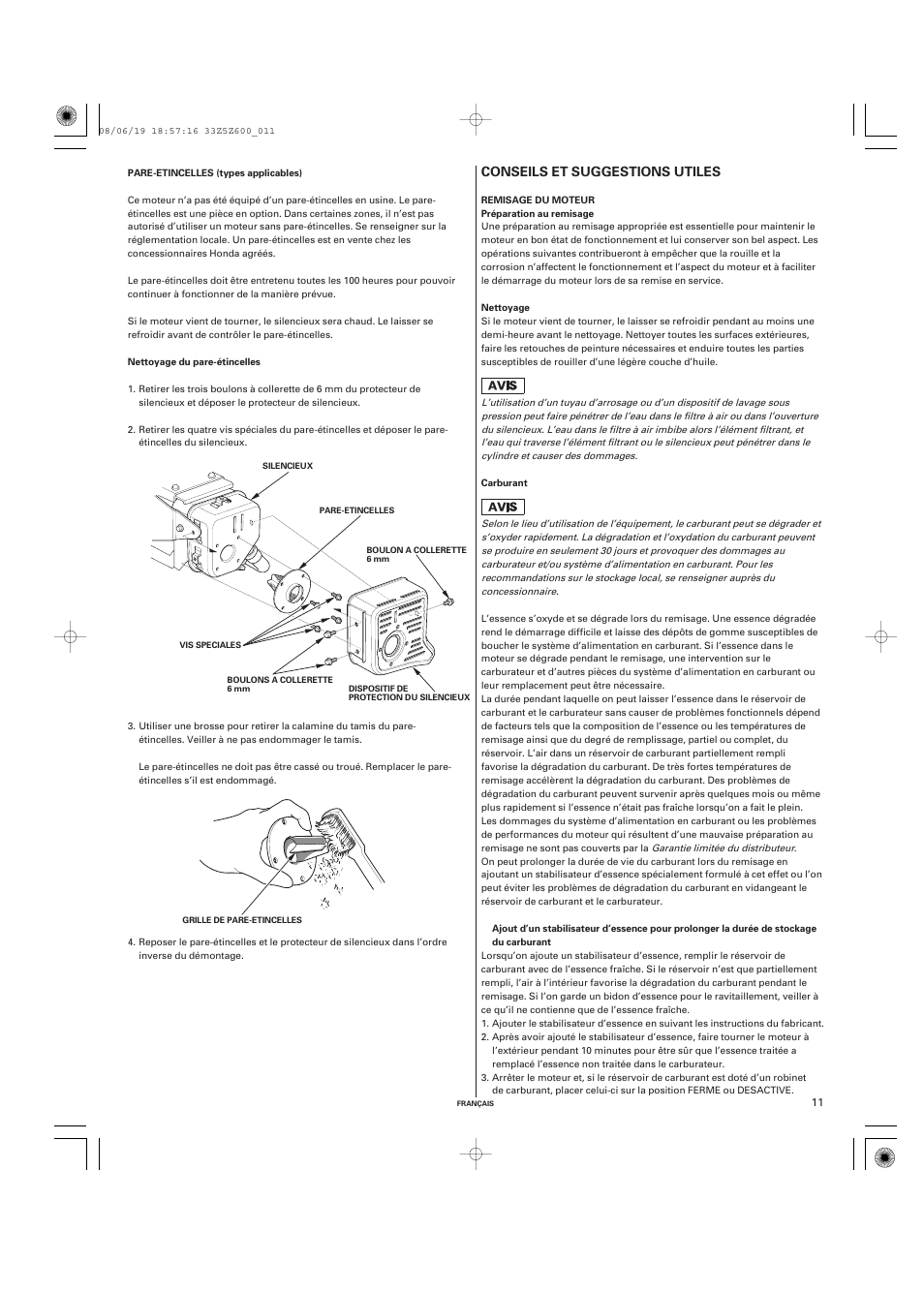 HONDA GXV520 User Manual | Page 31 / 58