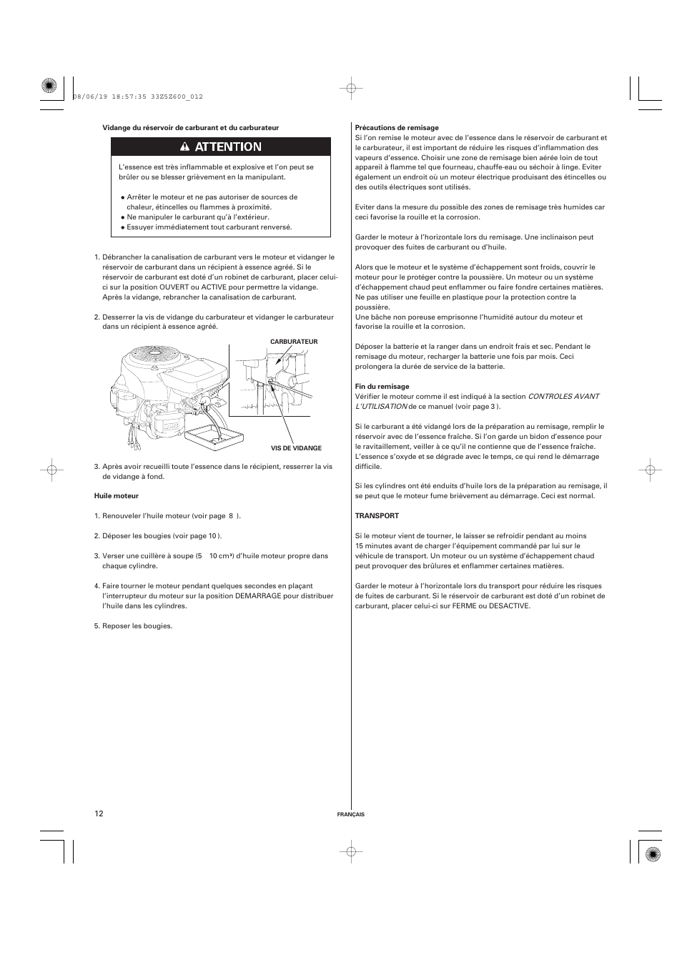 HONDA GXV520 User Manual | Page 32 / 58