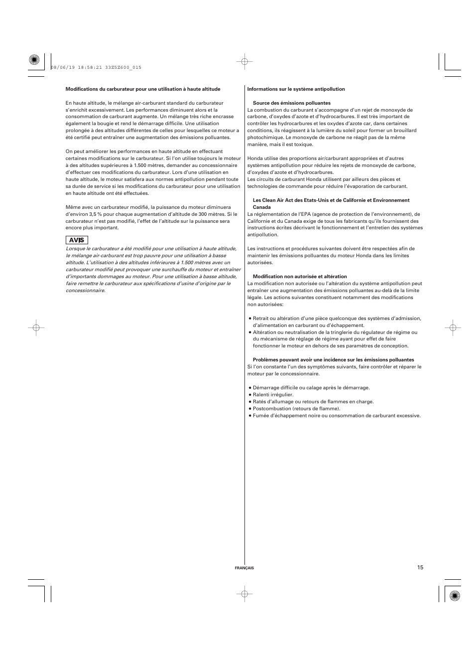 HONDA GXV520 User Manual | Page 35 / 58