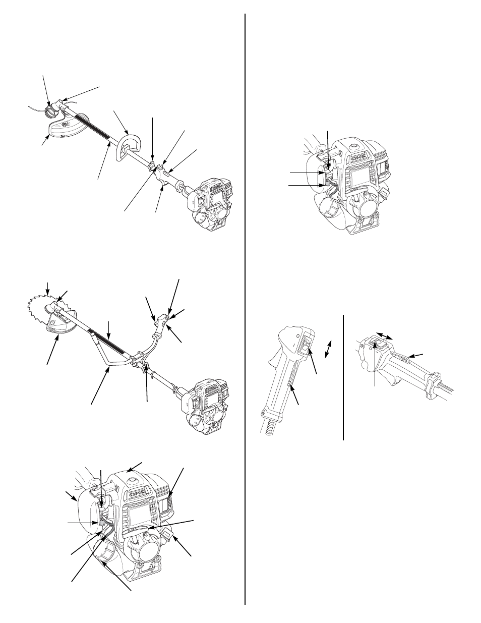 Controls and equipment, Component controls and locations, Controls | Choke lever, Ignition switch, Operator presence lever | HONDA HHT25S User Manual | Page 7 / 32
