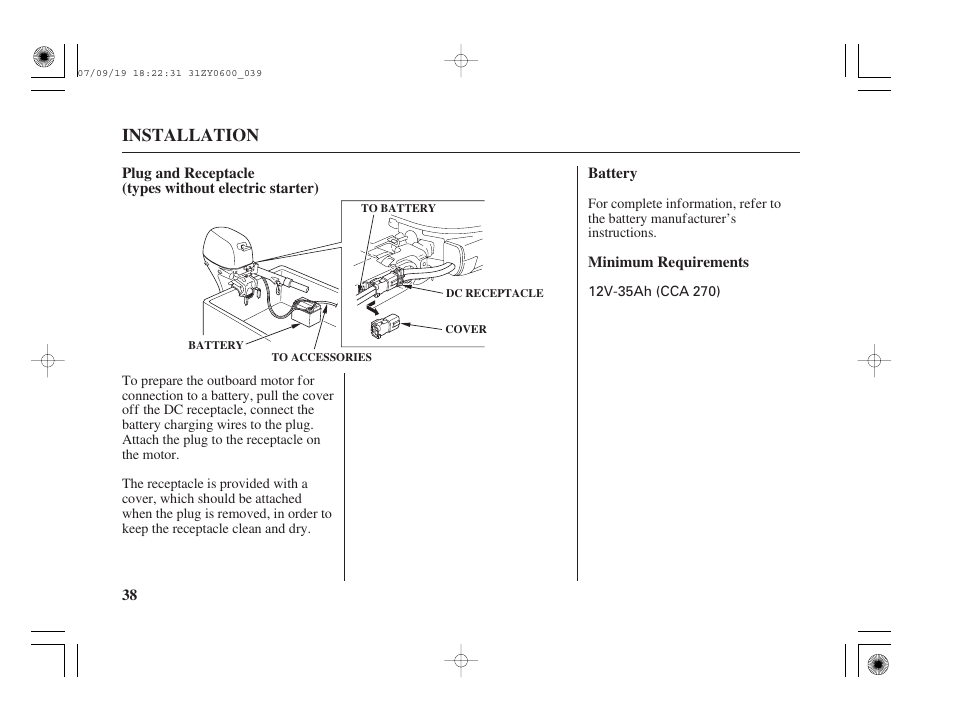 Installation | HONDA BF20D User Manual | Page 40 / 148