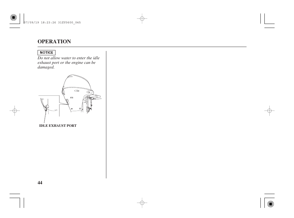 Operation | HONDA BF20D User Manual | Page 46 / 148