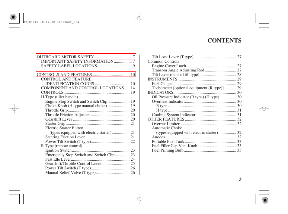 HONDA BF20D User Manual | Page 5 / 148