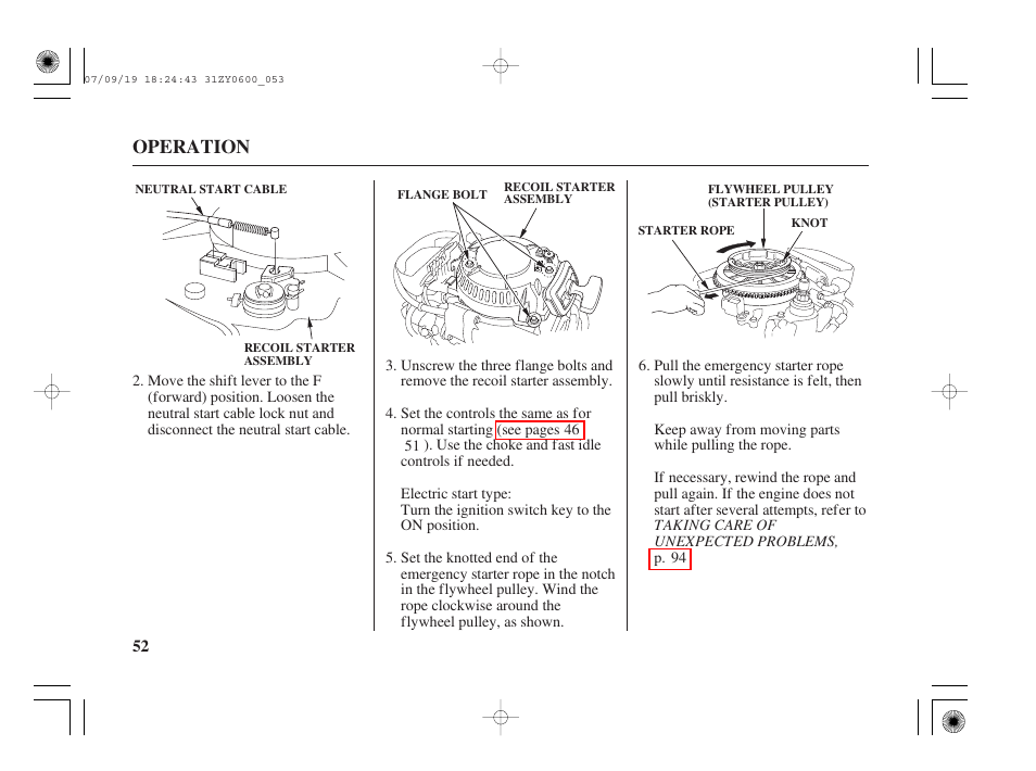 Operation | HONDA BF20D User Manual | Page 54 / 148