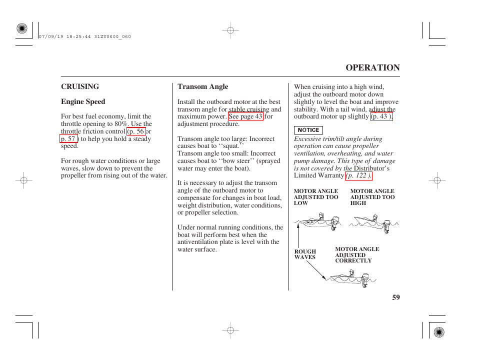 Cruising | HONDA BF20D User Manual | Page 61 / 148